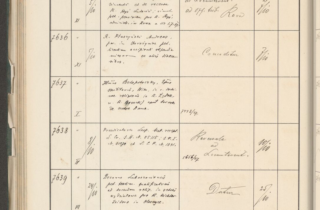 Zdjęcie nr 340 dla obiektu archiwalnego: Protocollum 1907 r.