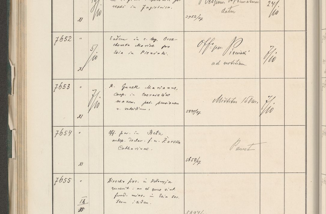 Zdjęcie nr 342 dla obiektu archiwalnego: Protocollum 1907 r.