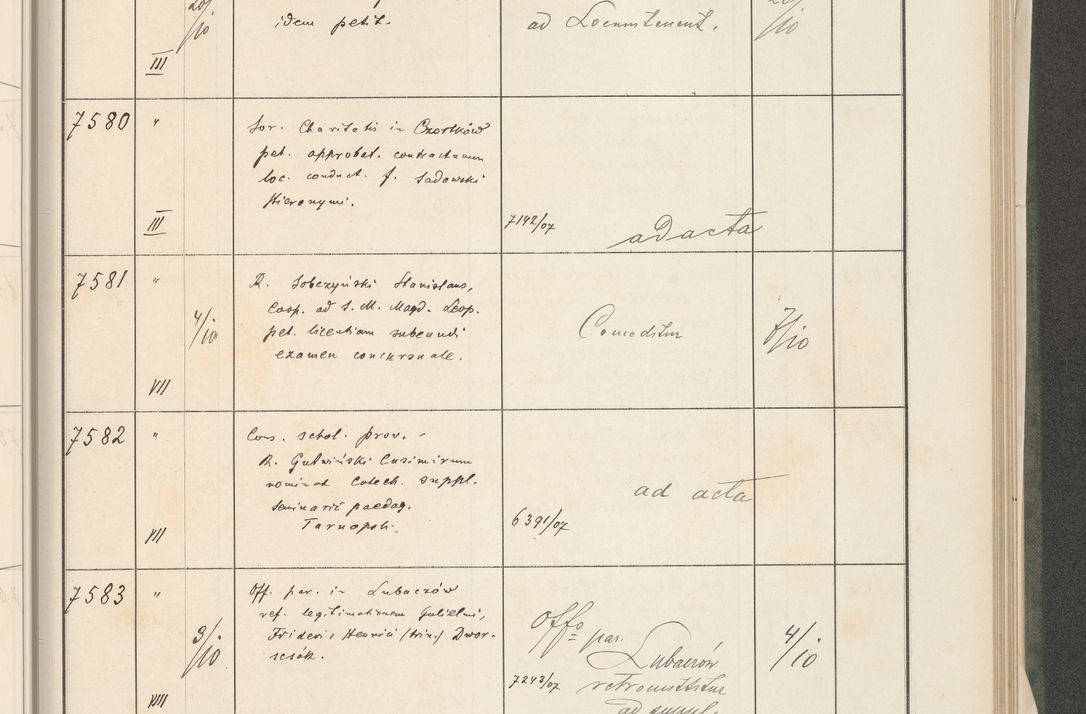 Zdjęcie nr 333 dla obiektu archiwalnego: Protocollum 1907 r.