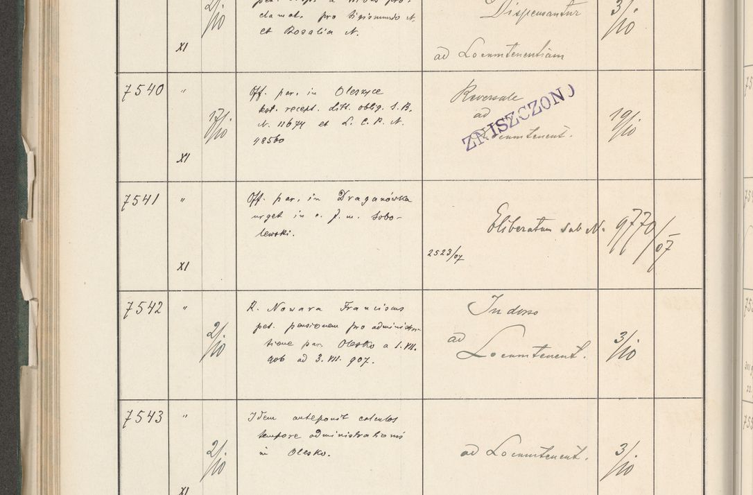Zdjęcie nr 328 dla obiektu archiwalnego: Protocollum 1907 r.