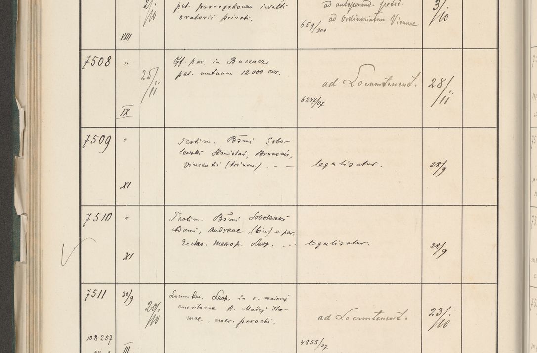 Zdjęcie nr 324 dla obiektu archiwalnego: Protocollum 1907 r.
