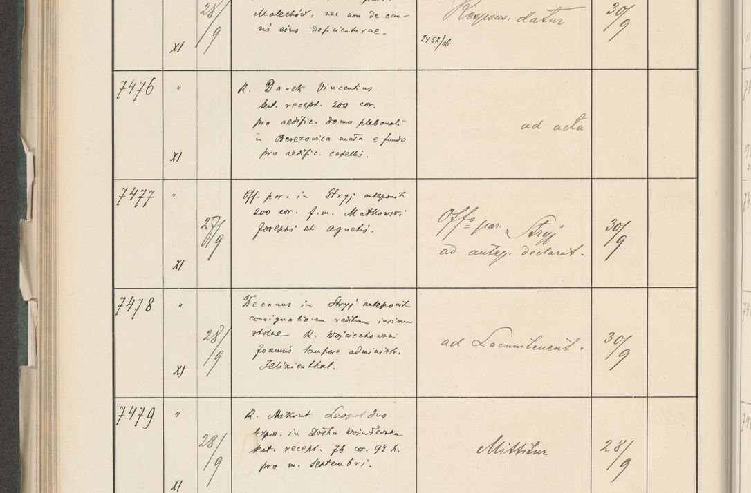 Zdjęcie nr 320 dla obiektu archiwalnego: Protocollum 1907 r.