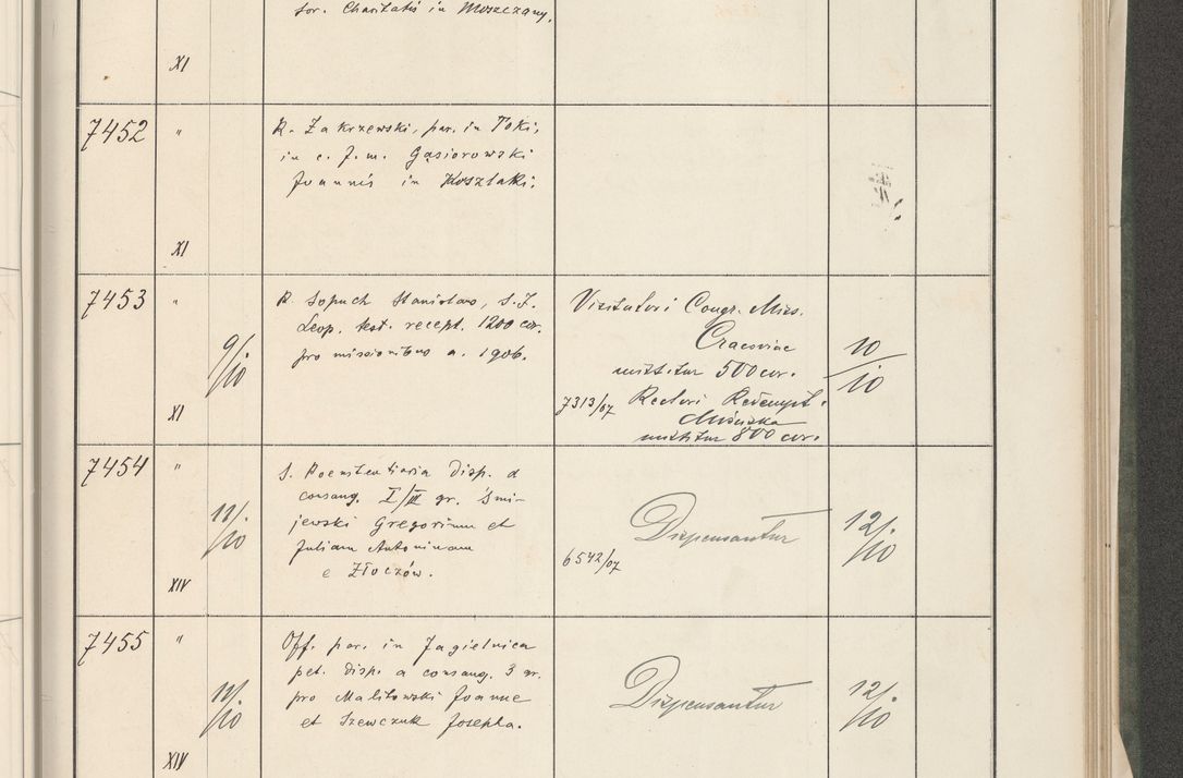 Zdjęcie nr 317 dla obiektu archiwalnego: Protocollum 1907 r.