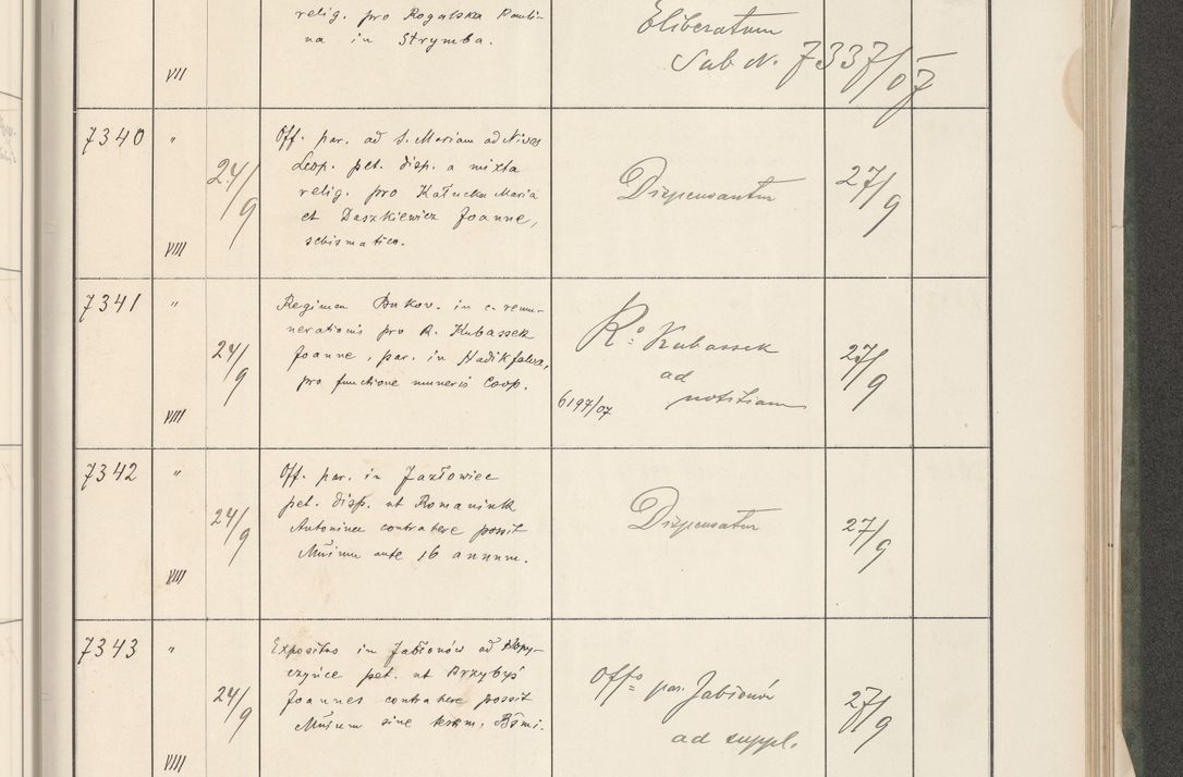 Zdjęcie nr 303 dla obiektu archiwalnego: Protocollum 1907 r.