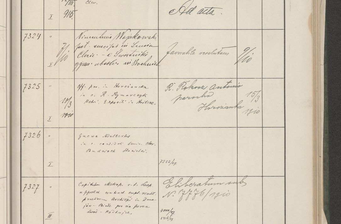 Zdjęcie nr 301 dla obiektu archiwalnego: Protocollum 1907 r.