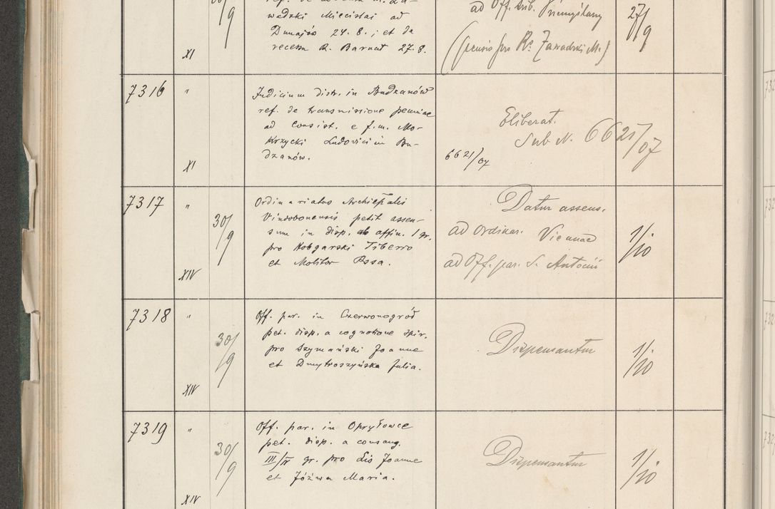 Zdjęcie nr 300 dla obiektu archiwalnego: Protocollum 1907 r.