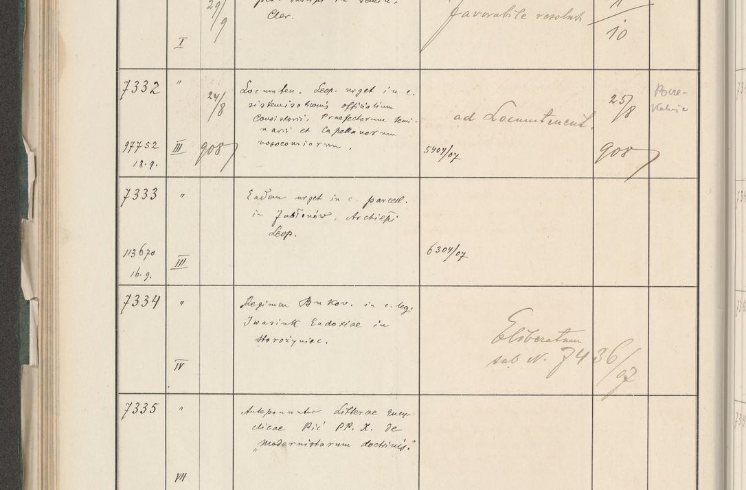 Zdjęcie nr 302 dla obiektu archiwalnego: Protocollum 1907 r.