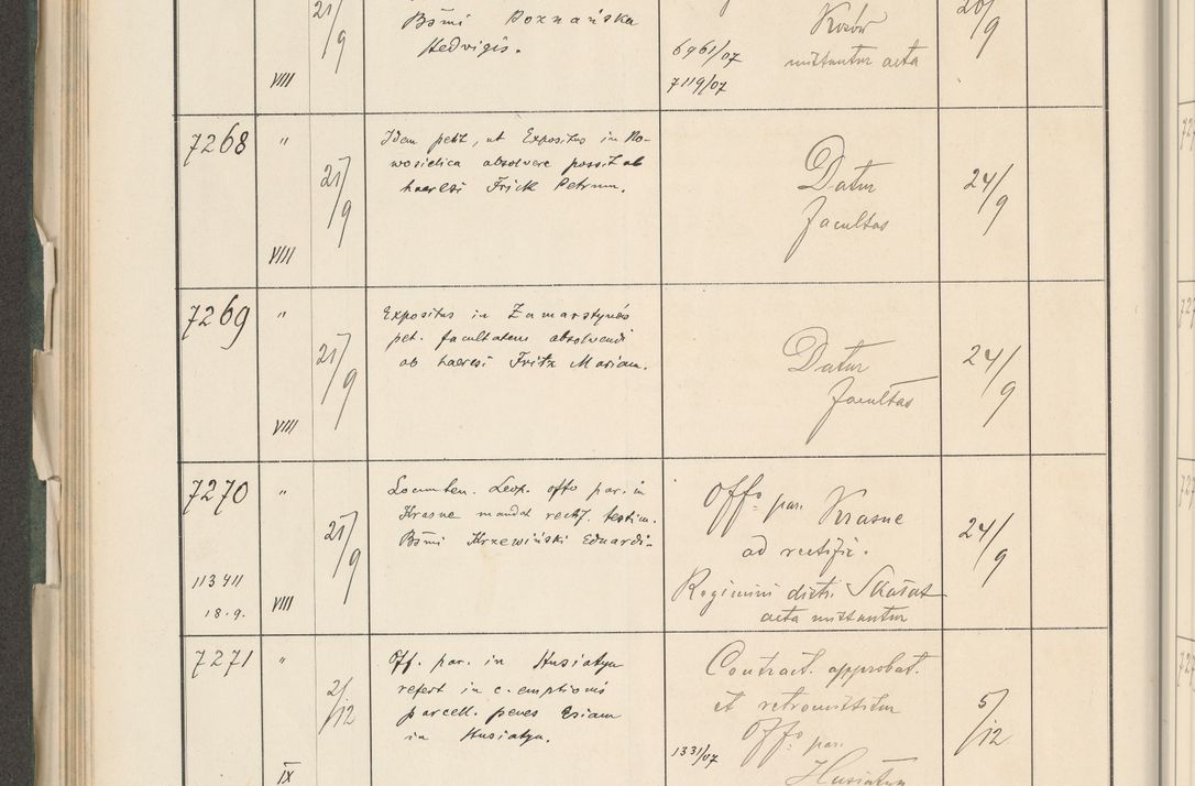 Zdjęcie nr 294 dla obiektu archiwalnego: Protocollum 1907 r.