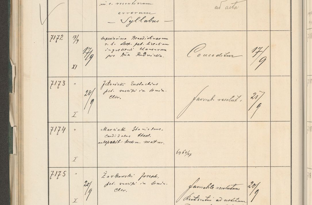 Zdjęcie nr 282 dla obiektu archiwalnego: Protocollum 1907 r.