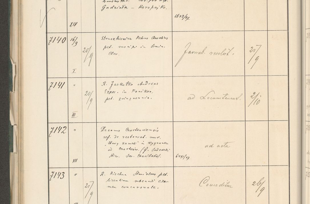 Zdjęcie nr 278 dla obiektu archiwalnego: Protocollum 1907 r.