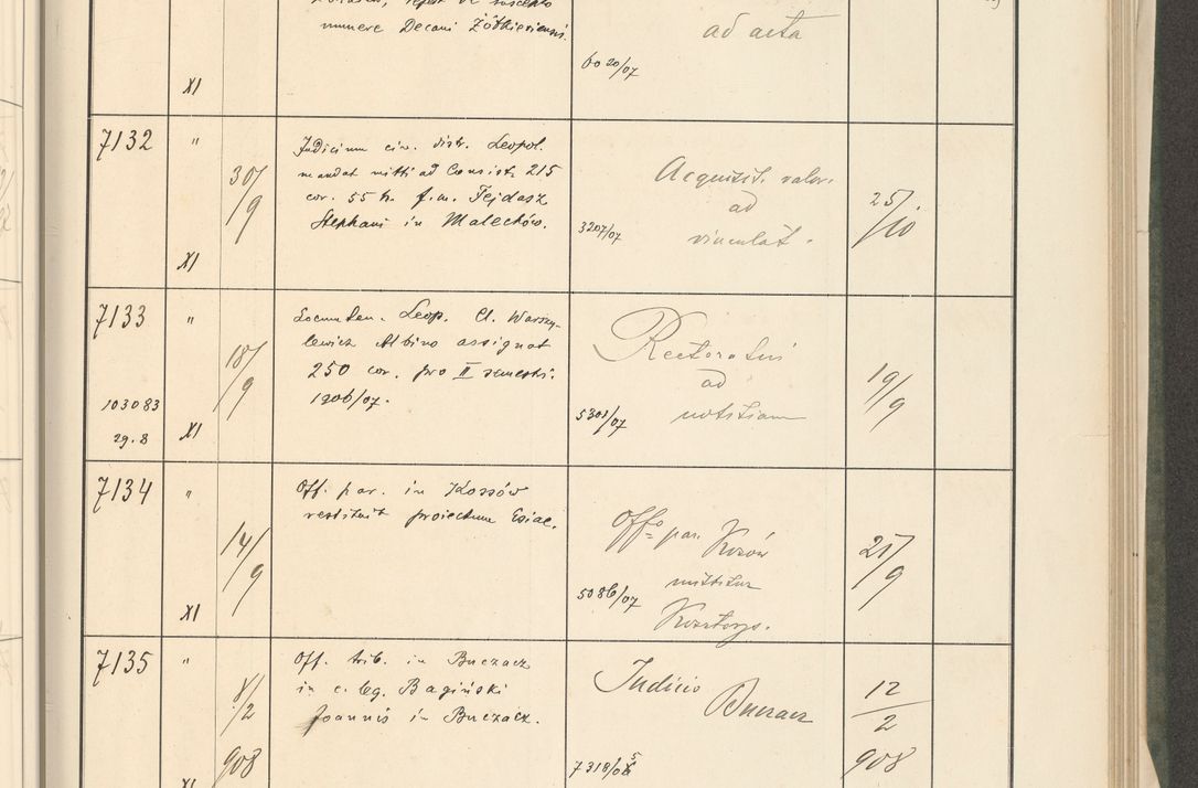 Zdjęcie nr 277 dla obiektu archiwalnego: Protocollum 1907 r.