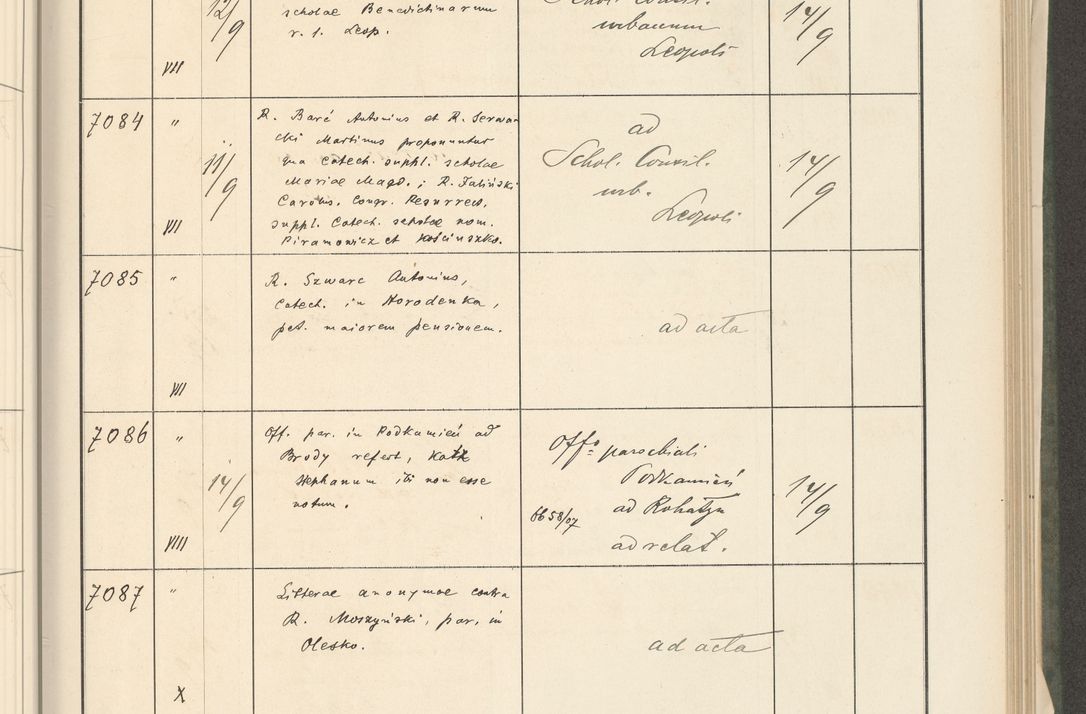 Zdjęcie nr 271 dla obiektu archiwalnego: Protocollum 1907 r.