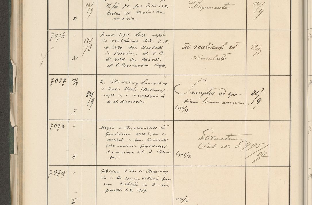 Zdjęcie nr 270 dla obiektu archiwalnego: Protocollum 1907 r.