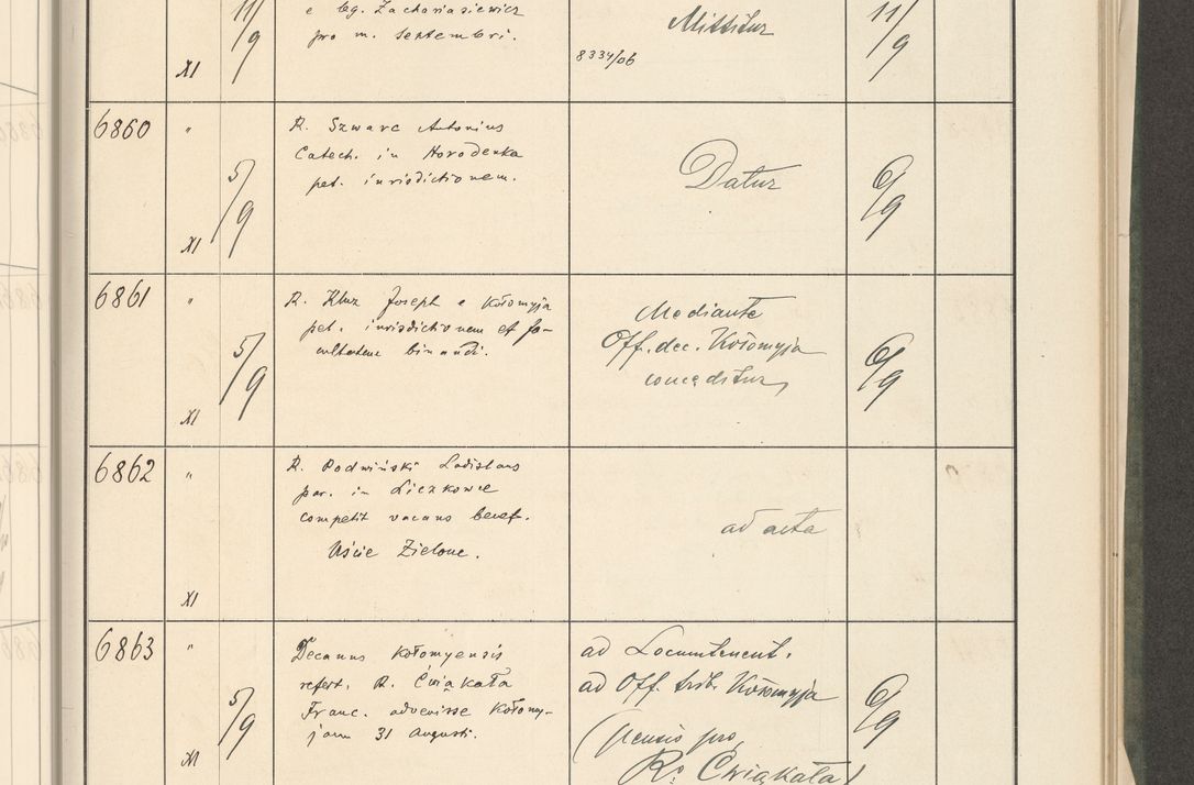 Zdjęcie nr 243 dla obiektu archiwalnego: Protocollum 1907 r.