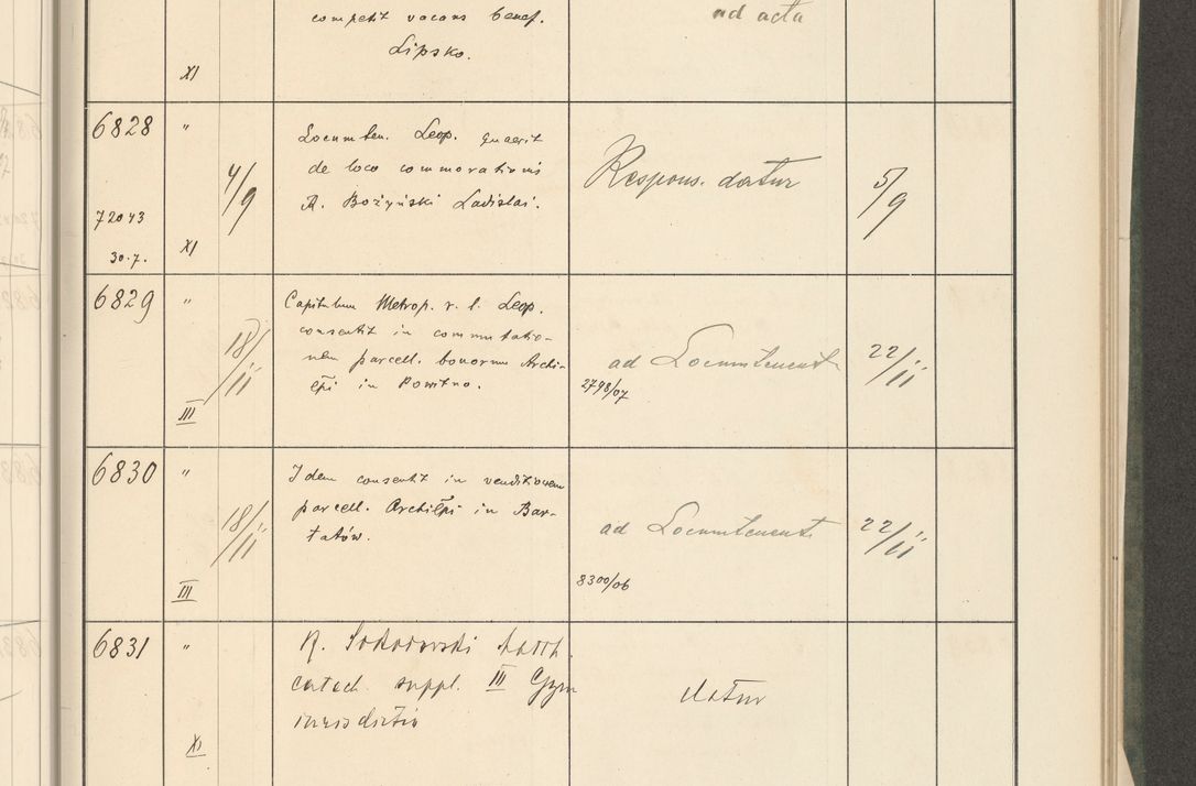 Zdjęcie nr 239 dla obiektu archiwalnego: Protocollum 1907 r.