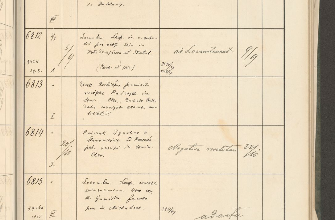 Zdjęcie nr 237 dla obiektu archiwalnego: Protocollum 1907 r.
