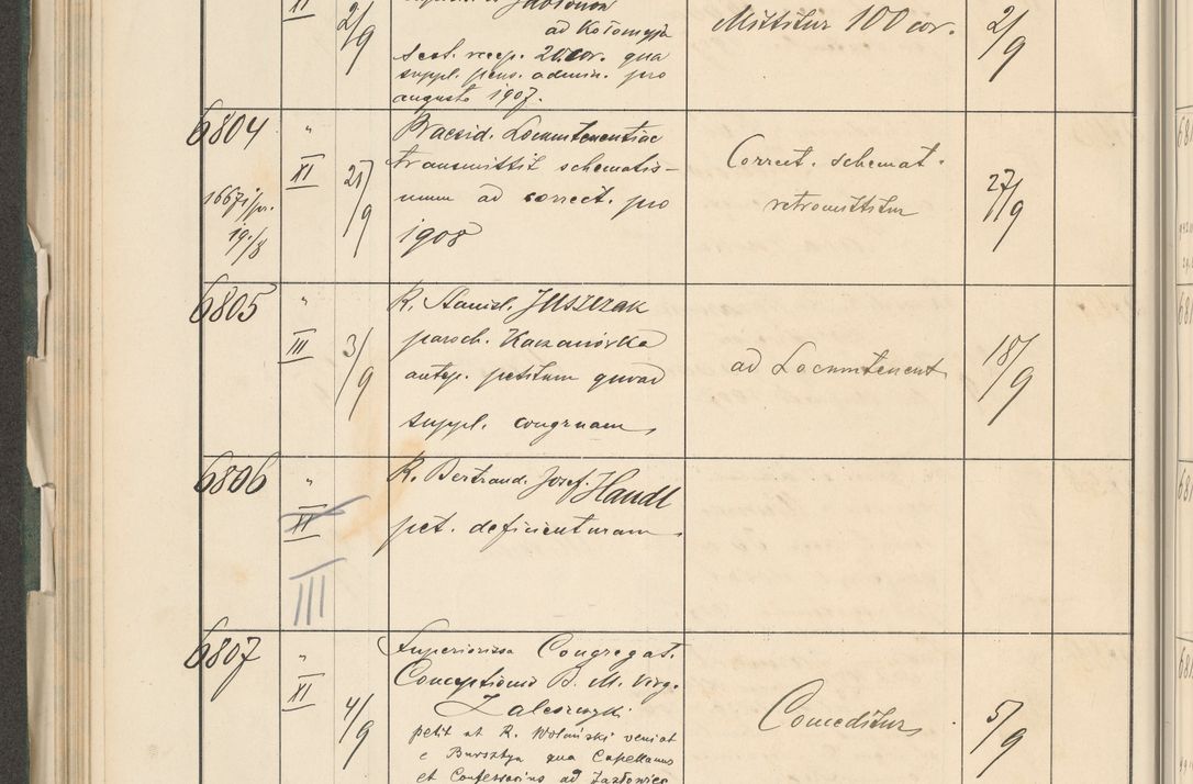 Zdjęcie nr 236 dla obiektu archiwalnego: Protocollum 1907 r.
