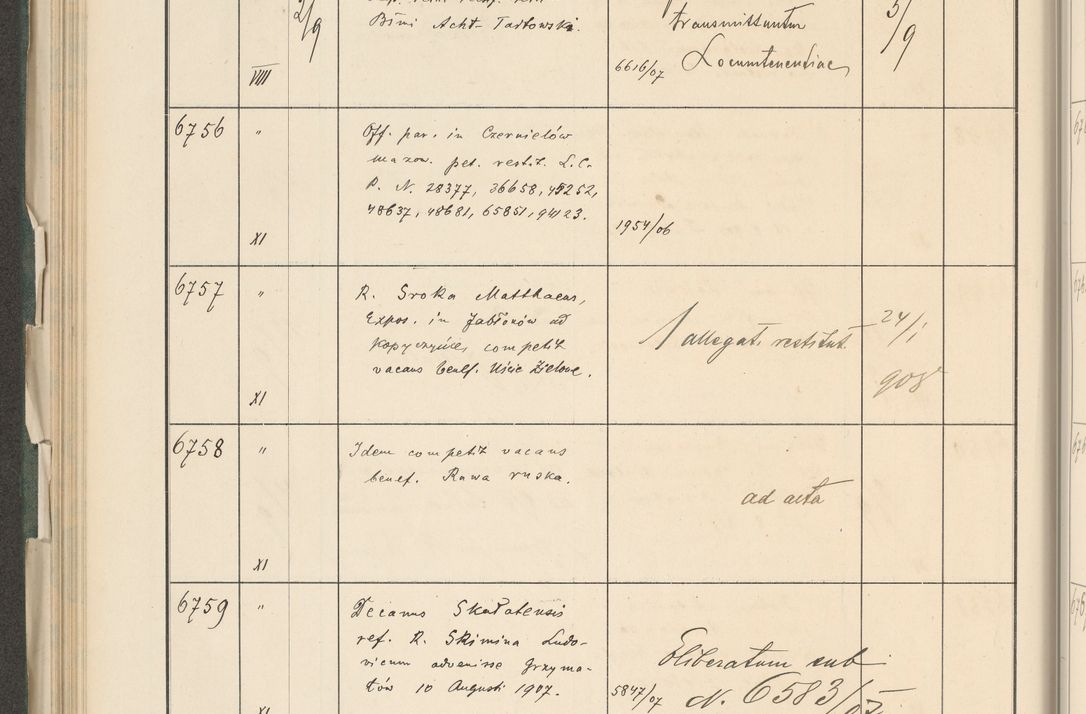 Zdjęcie nr 230 dla obiektu archiwalnego: Protocollum 1907 r.