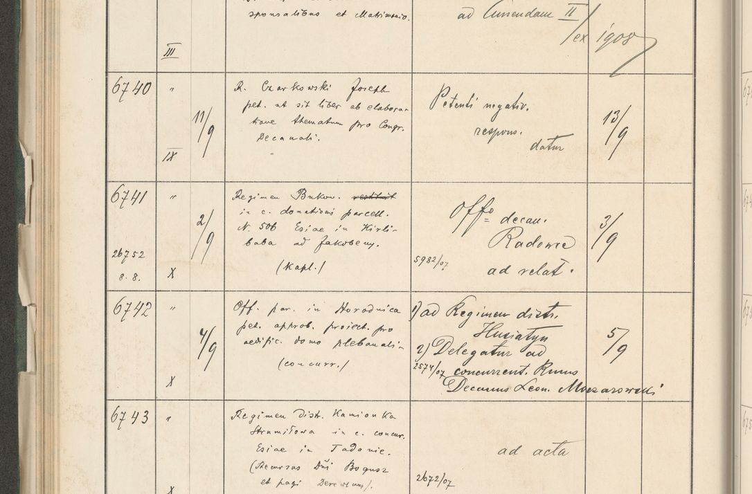 Zdjęcie nr 228 dla obiektu archiwalnego: Protocollum 1907 r.