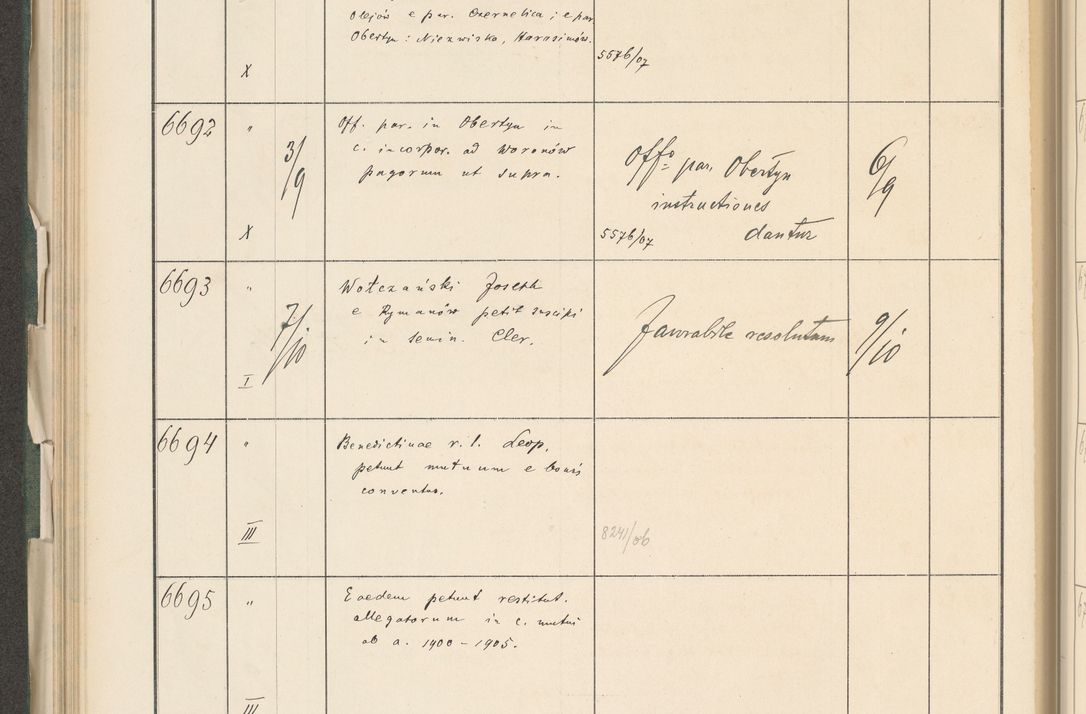 Zdjęcie nr 222 dla obiektu archiwalnego: Protocollum 1907 r.
