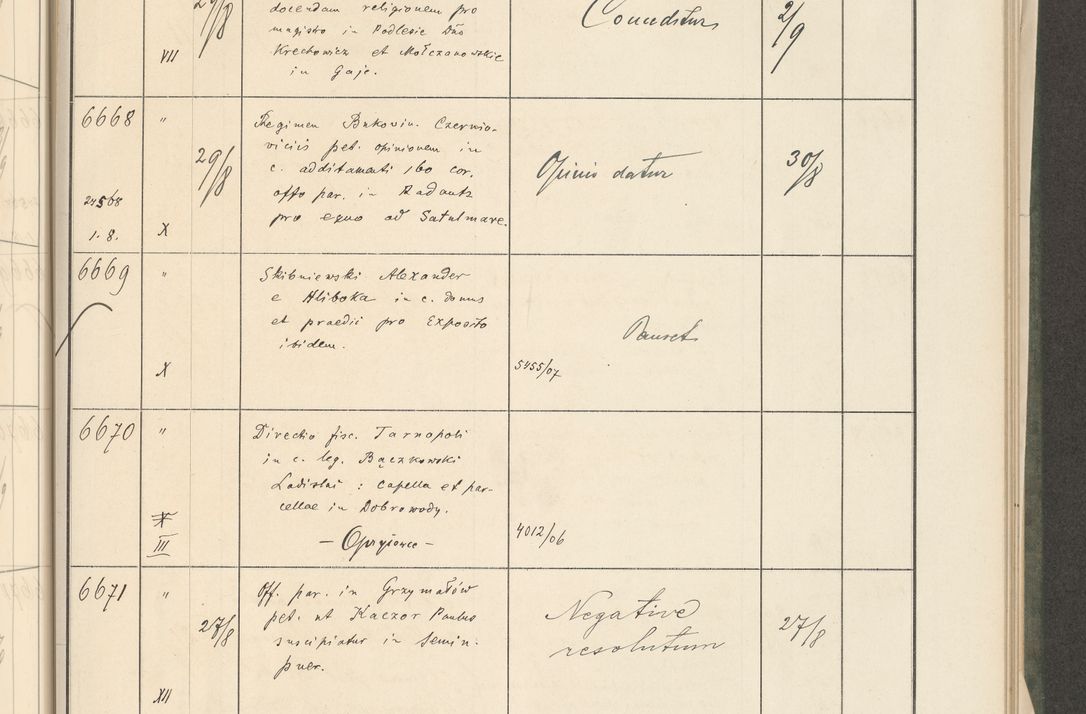 Zdjęcie nr 219 dla obiektu archiwalnego: Protocollum 1907 r.