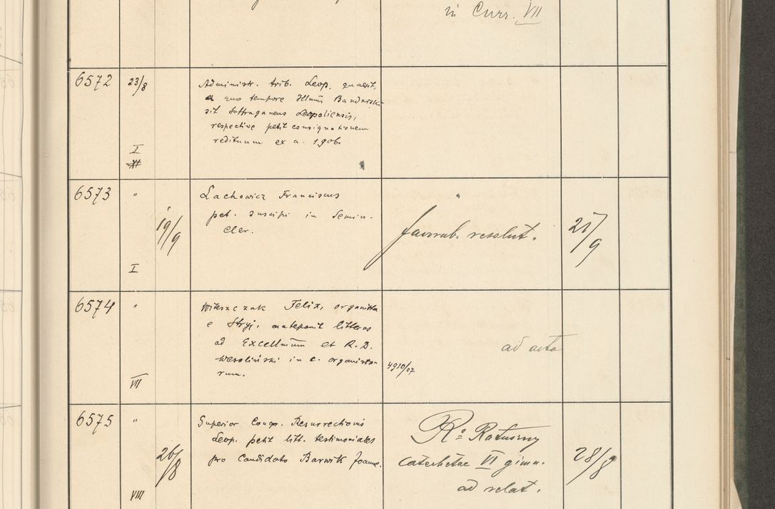Zdjęcie nr 207 dla obiektu archiwalnego: Protocollum 1907 r.