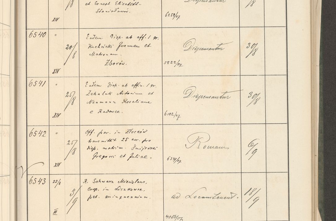 Zdjęcie nr 203 dla obiektu archiwalnego: Protocollum 1907 r.