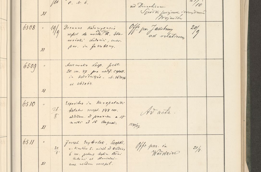 Zdjęcie nr 199 dla obiektu archiwalnego: Protocollum 1907 r.