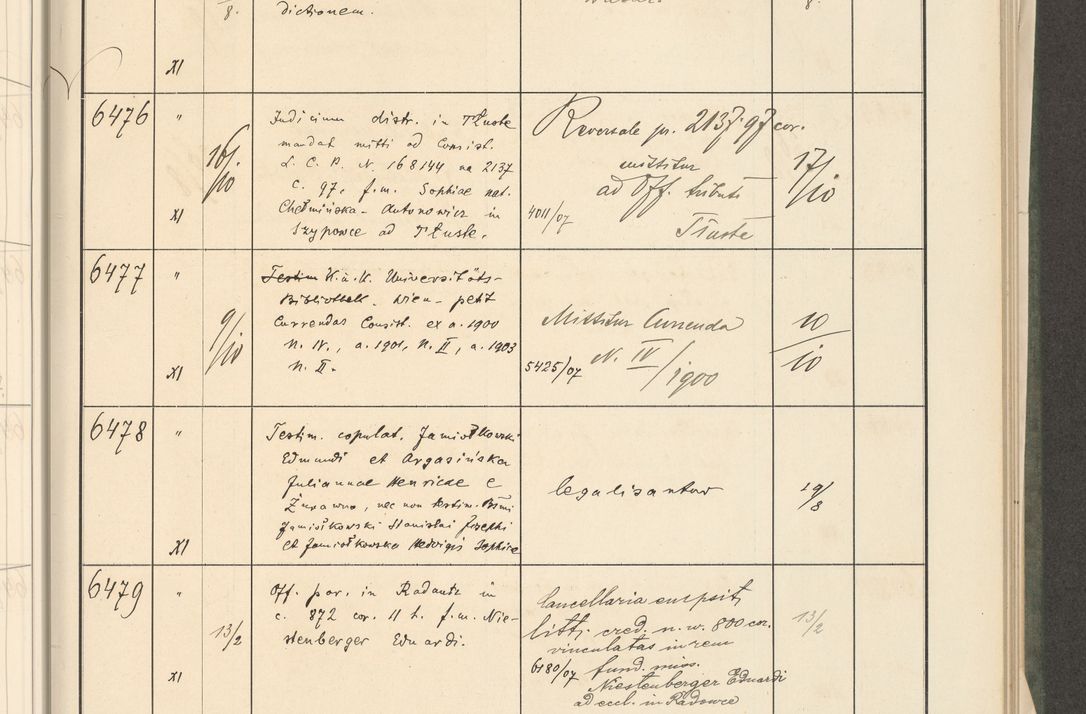 Zdjęcie nr 195 dla obiektu archiwalnego: Protocollum 1907 r.