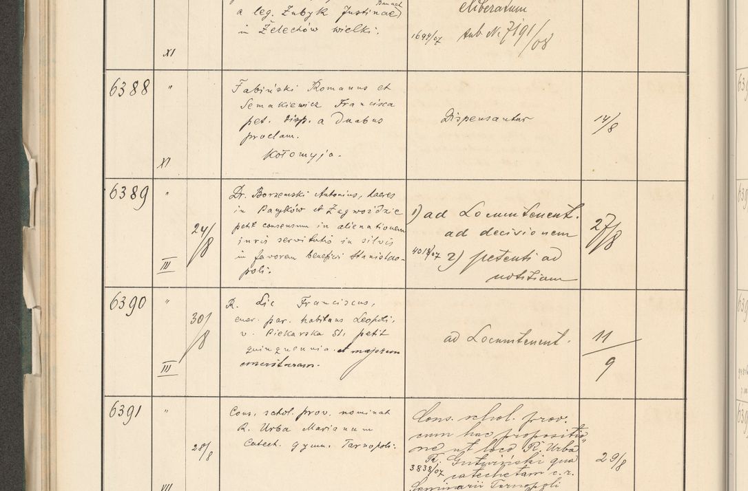 Zdjęcie nr 184 dla obiektu archiwalnego: Protocollum 1907 r.