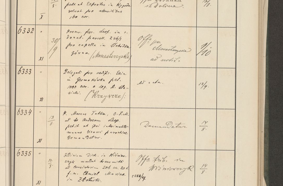 Zdjęcie nr 177 dla obiektu archiwalnego: Protocollum 1907 r.