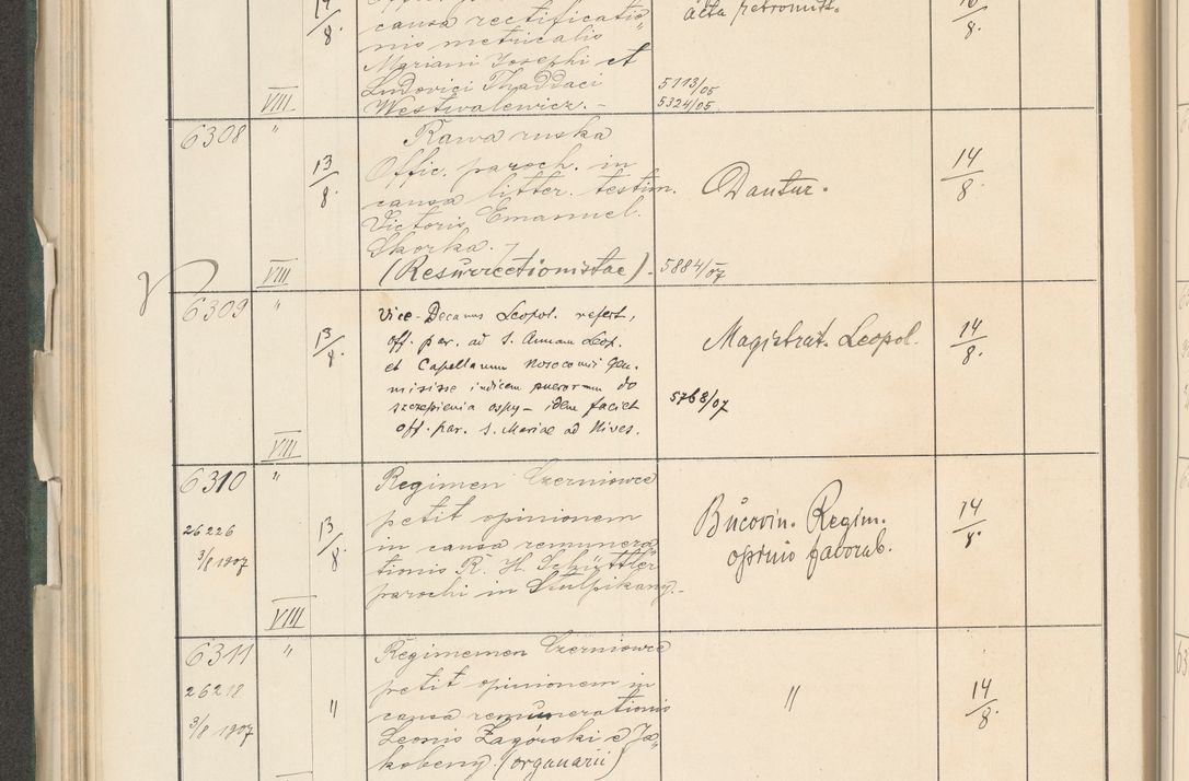 Zdjęcie nr 174 dla obiektu archiwalnego: Protocollum 1907 r.