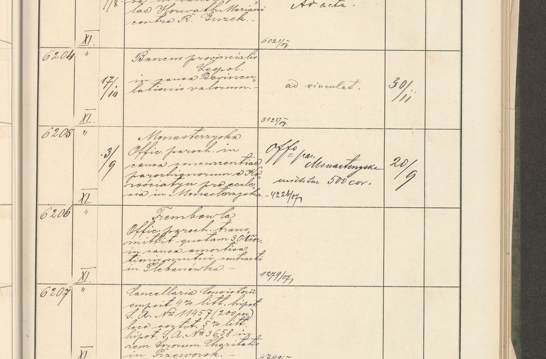 Zdjęcie nr 161 dla obiektu archiwalnego: Protocollum 1907 r.