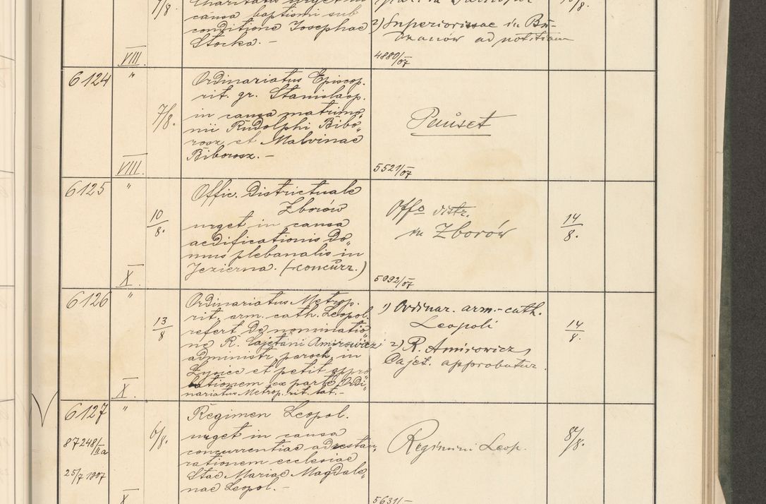 Zdjęcie nr 151 dla obiektu archiwalnego: Protocollum 1907 r.