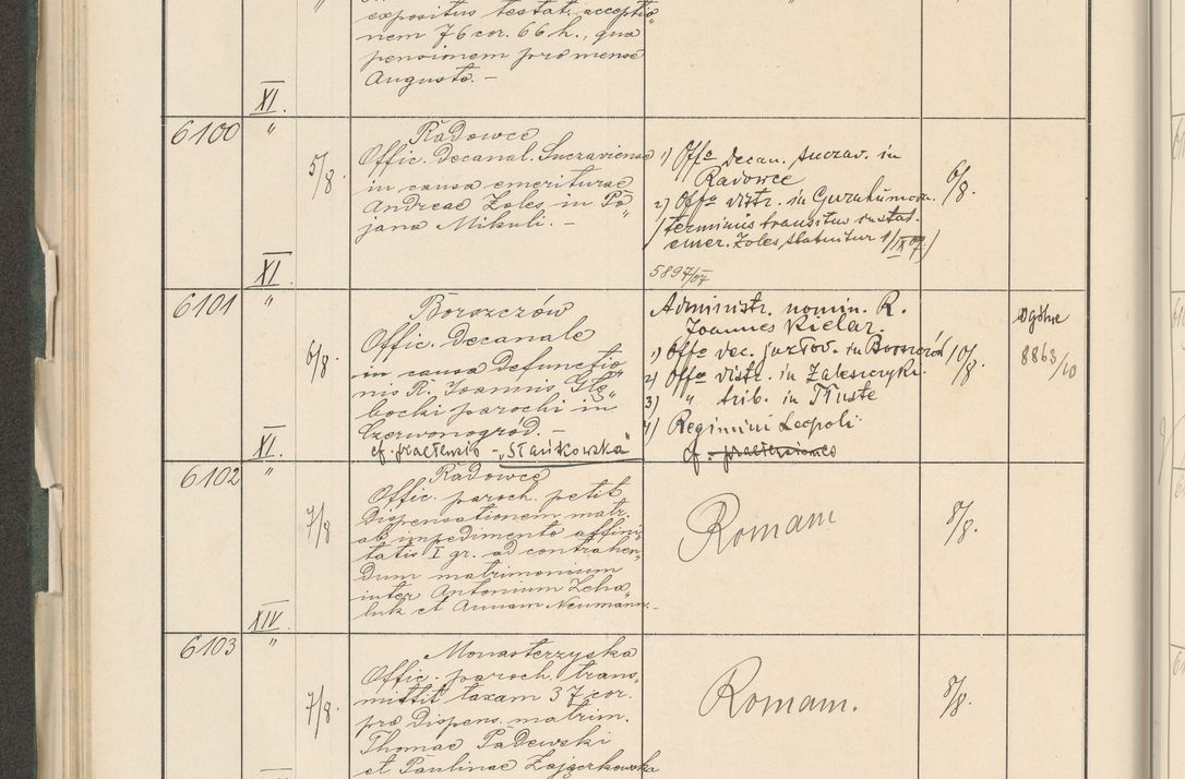Zdjęcie nr 148 dla obiektu archiwalnego: Protocollum 1907 r.