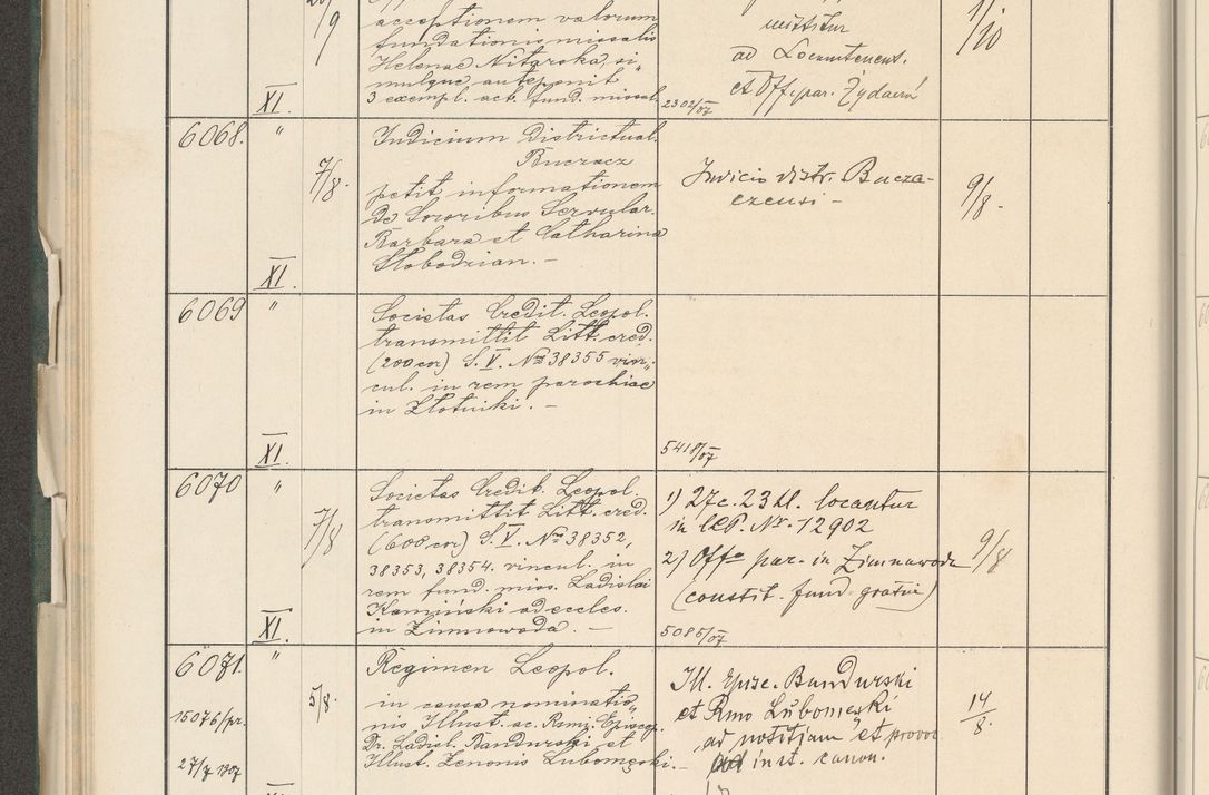 Zdjęcie nr 144 dla obiektu archiwalnego: Protocollum 1907 r.