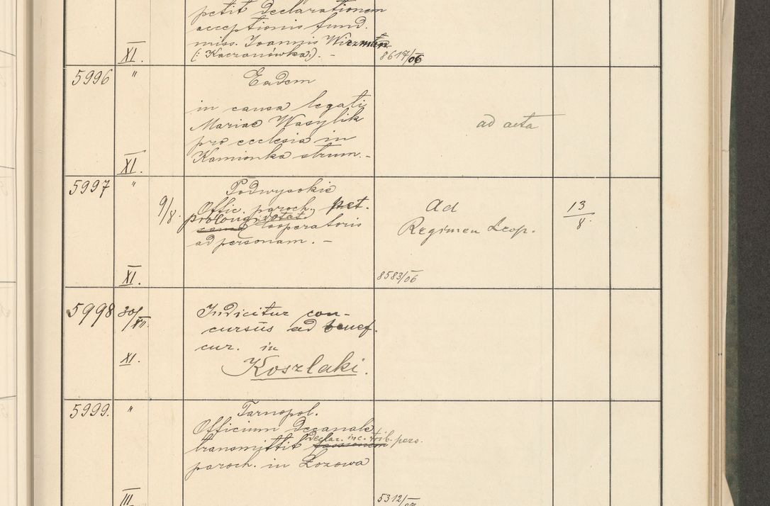 Zdjęcie nr 135 dla obiektu archiwalnego: Protocollum 1907 r.