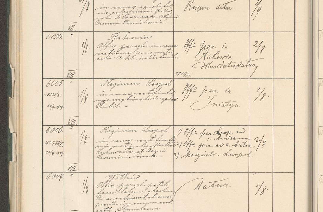 Zdjęcie nr 136 dla obiektu archiwalnego: Protocollum 1907 r.