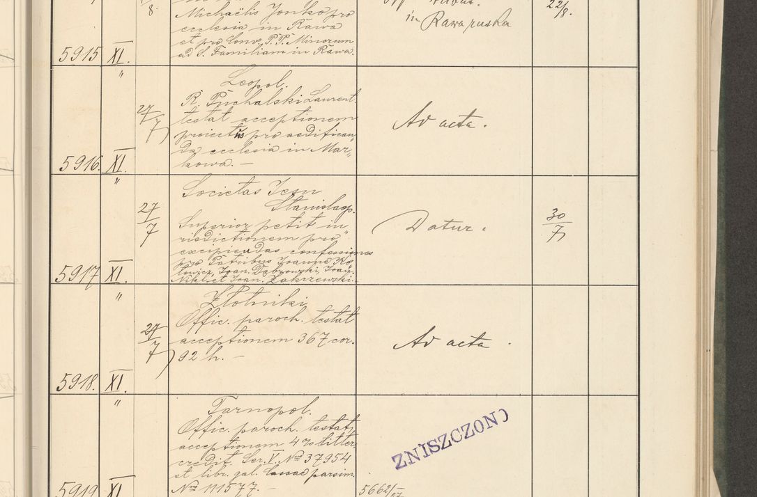 Zdjęcie nr 125 dla obiektu archiwalnego: Protocollum 1907 r.