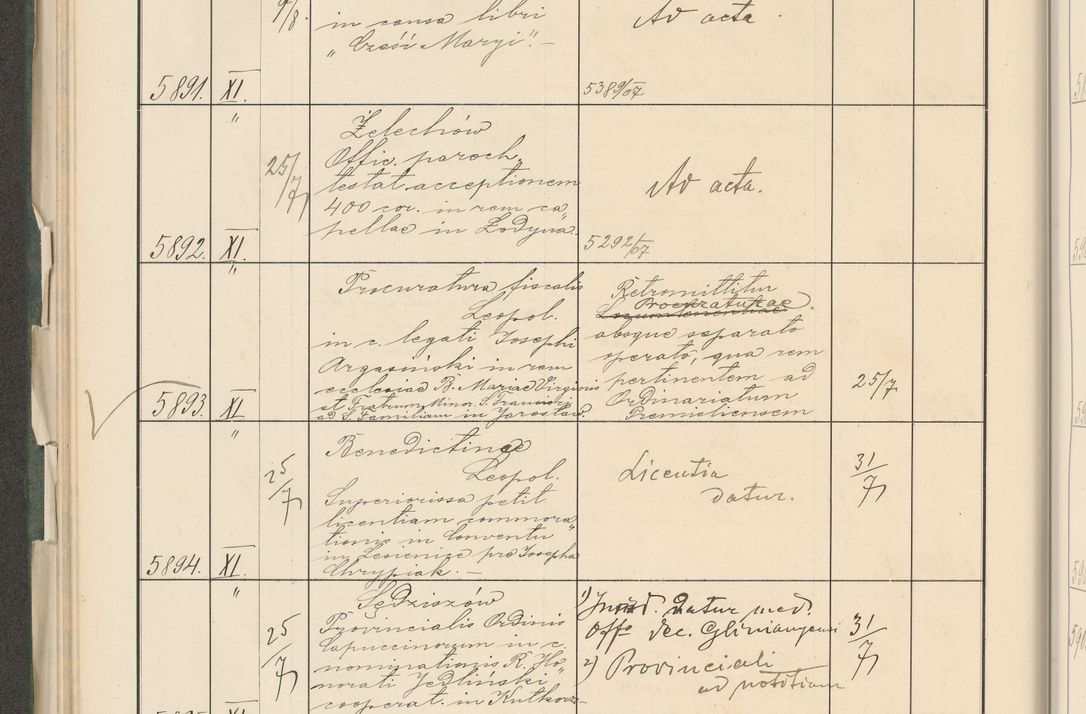 Zdjęcie nr 122 dla obiektu archiwalnego: Protocollum 1907 r.