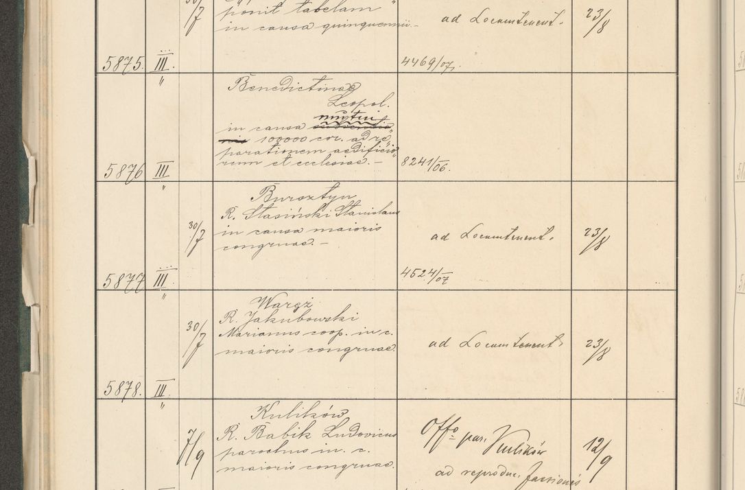 Zdjęcie nr 120 dla obiektu archiwalnego: Protocollum 1907 r.