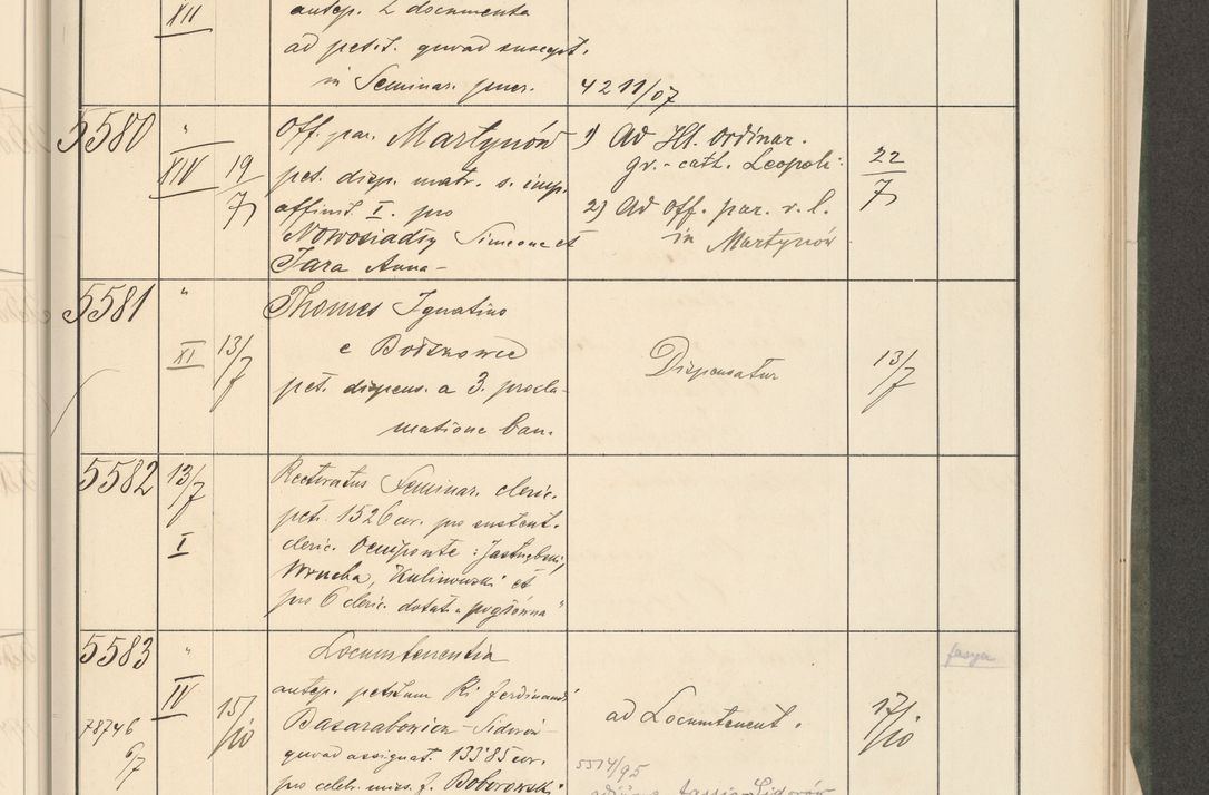 Zdjęcie nr 83 dla obiektu archiwalnego: Protocollum 1907 r.