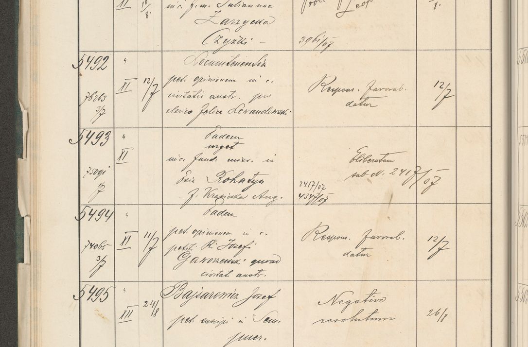 Zdjęcie nr 72 dla obiektu archiwalnego: Protocollum 1907 r.