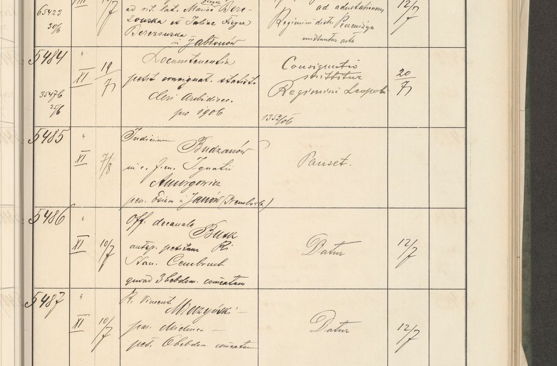 Zdjęcie nr 71 dla obiektu archiwalnego: Protocollum 1907 r.