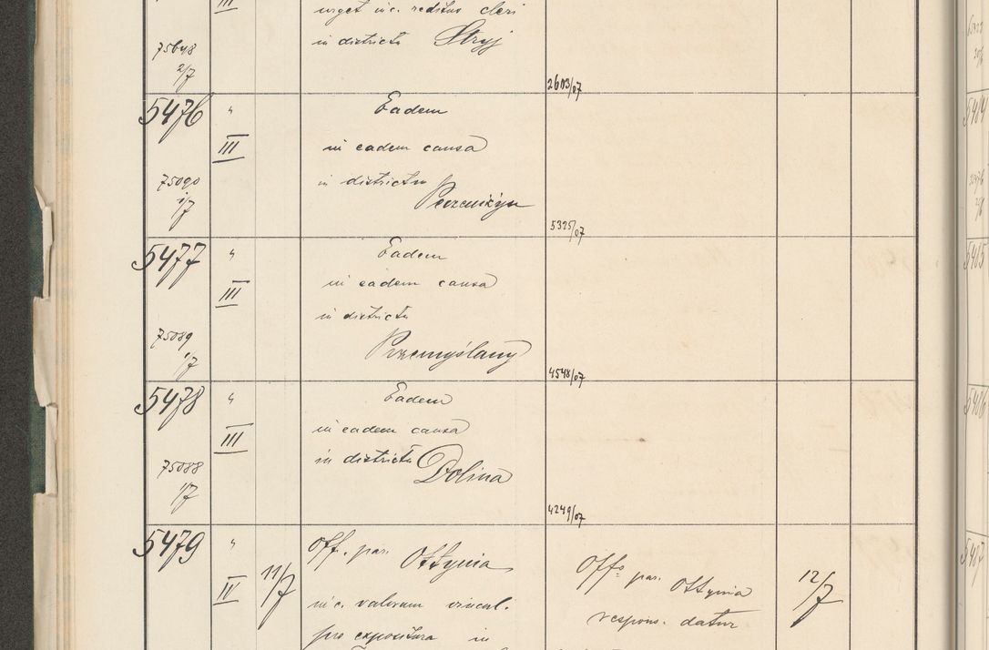 Zdjęcie nr 70 dla obiektu archiwalnego: Protocollum 1907 r.