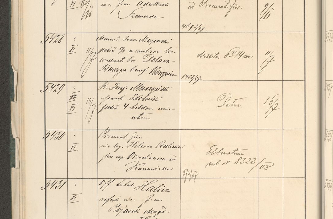 Zdjęcie nr 64 dla obiektu archiwalnego: Protocollum 1907 r.