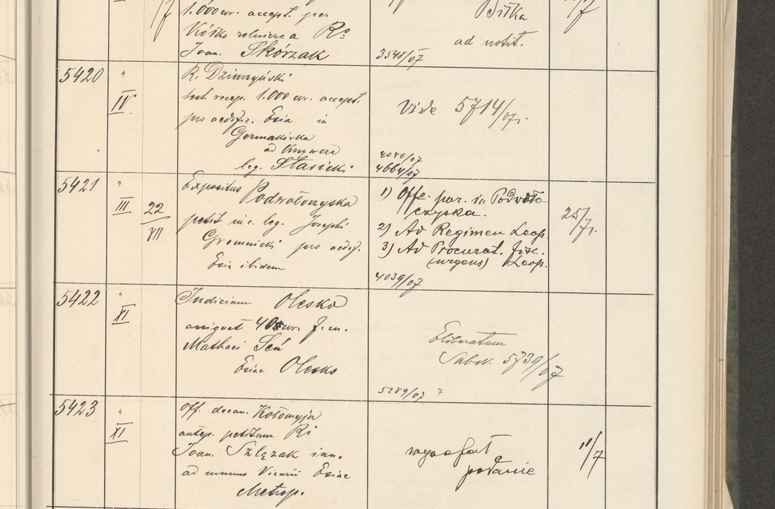 Zdjęcie nr 63 dla obiektu archiwalnego: Protocollum 1907 r.