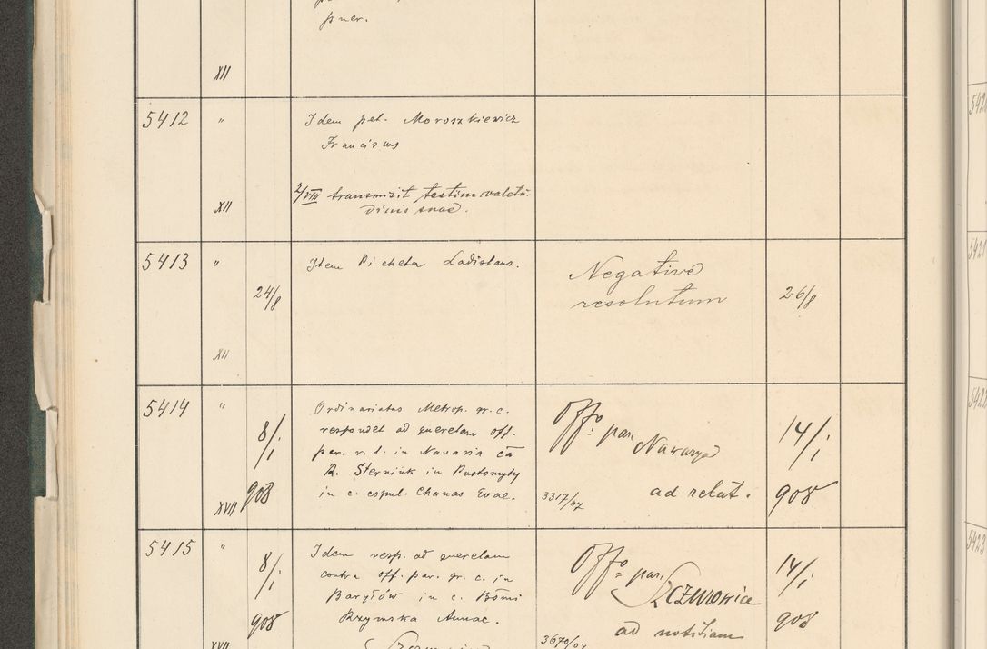 Zdjęcie nr 62 dla obiektu archiwalnego: Protocollum 1907 r.
