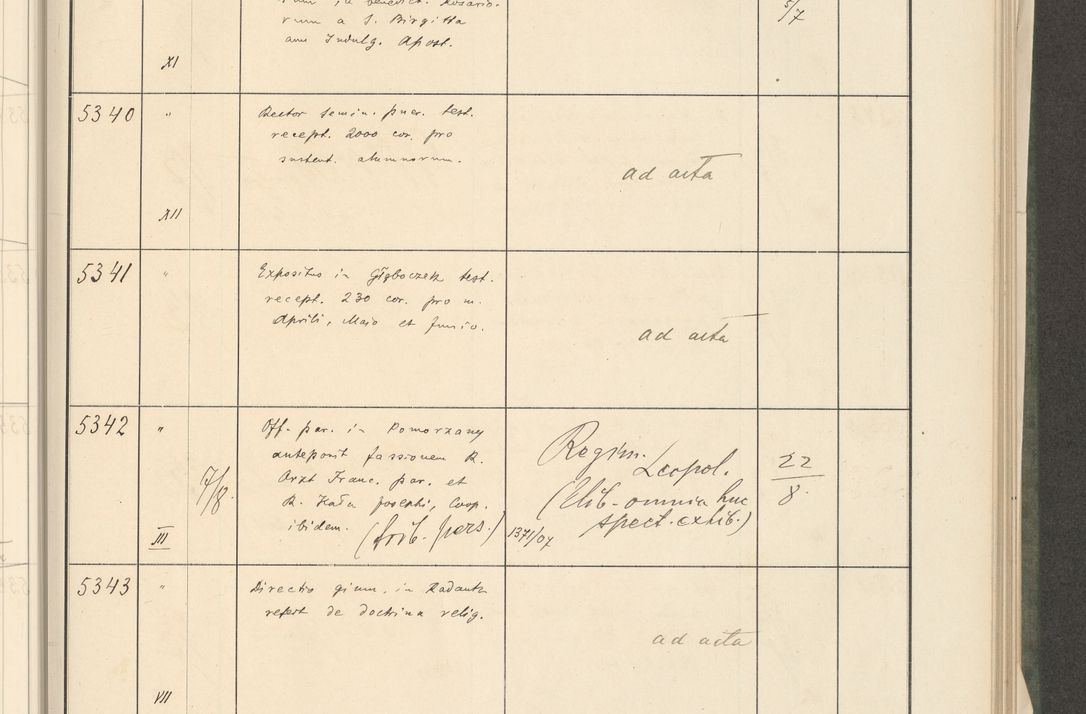 Zdjęcie nr 53 dla obiektu archiwalnego: Protocollum 1907 r.