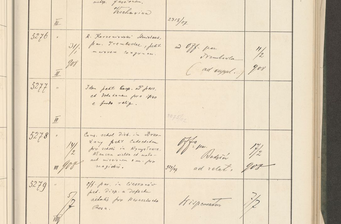 Zdjęcie nr 45 dla obiektu archiwalnego: Protocollum 1907 r.